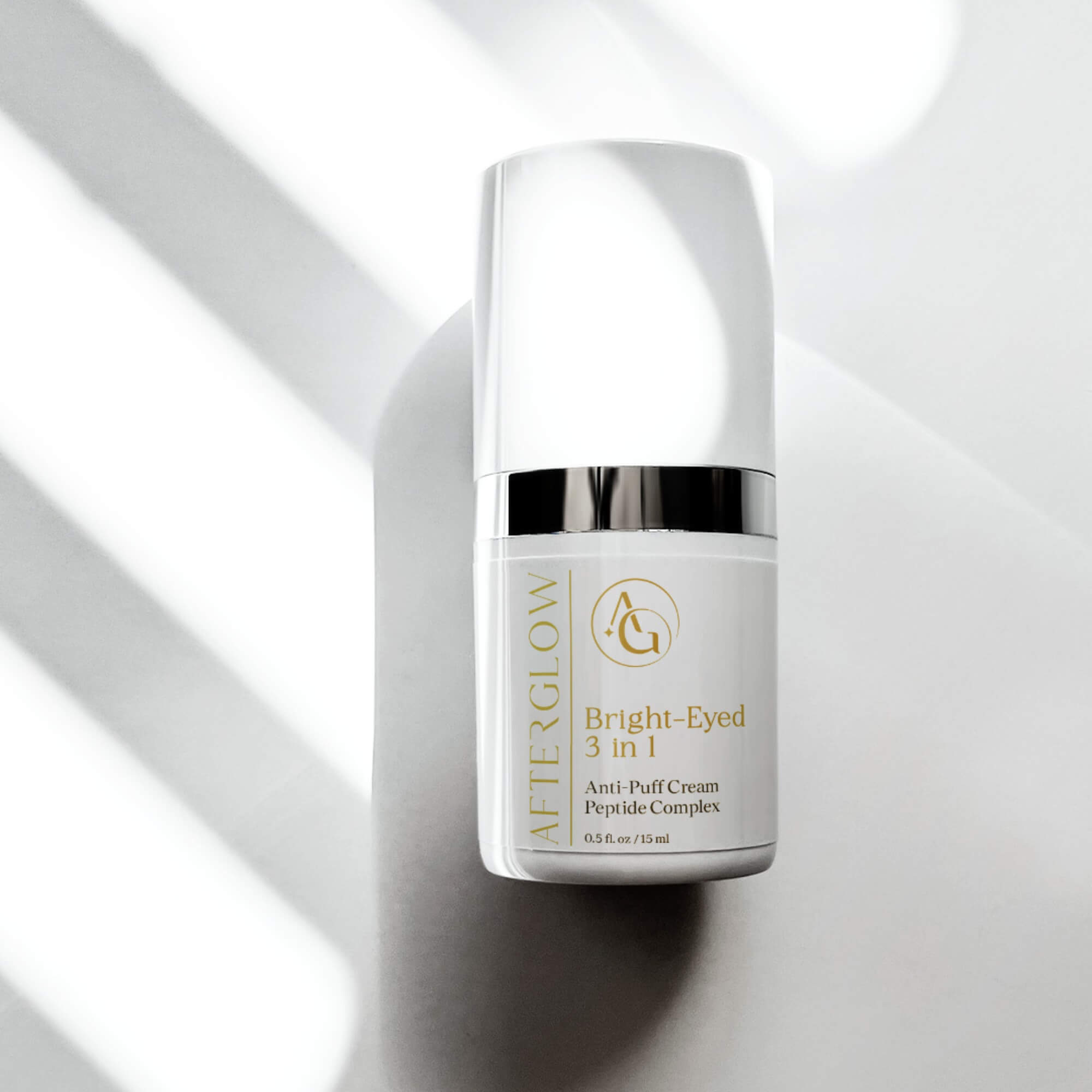 Afterglow Skin Co Bright-Eyed 3 in 1 cream on a white background