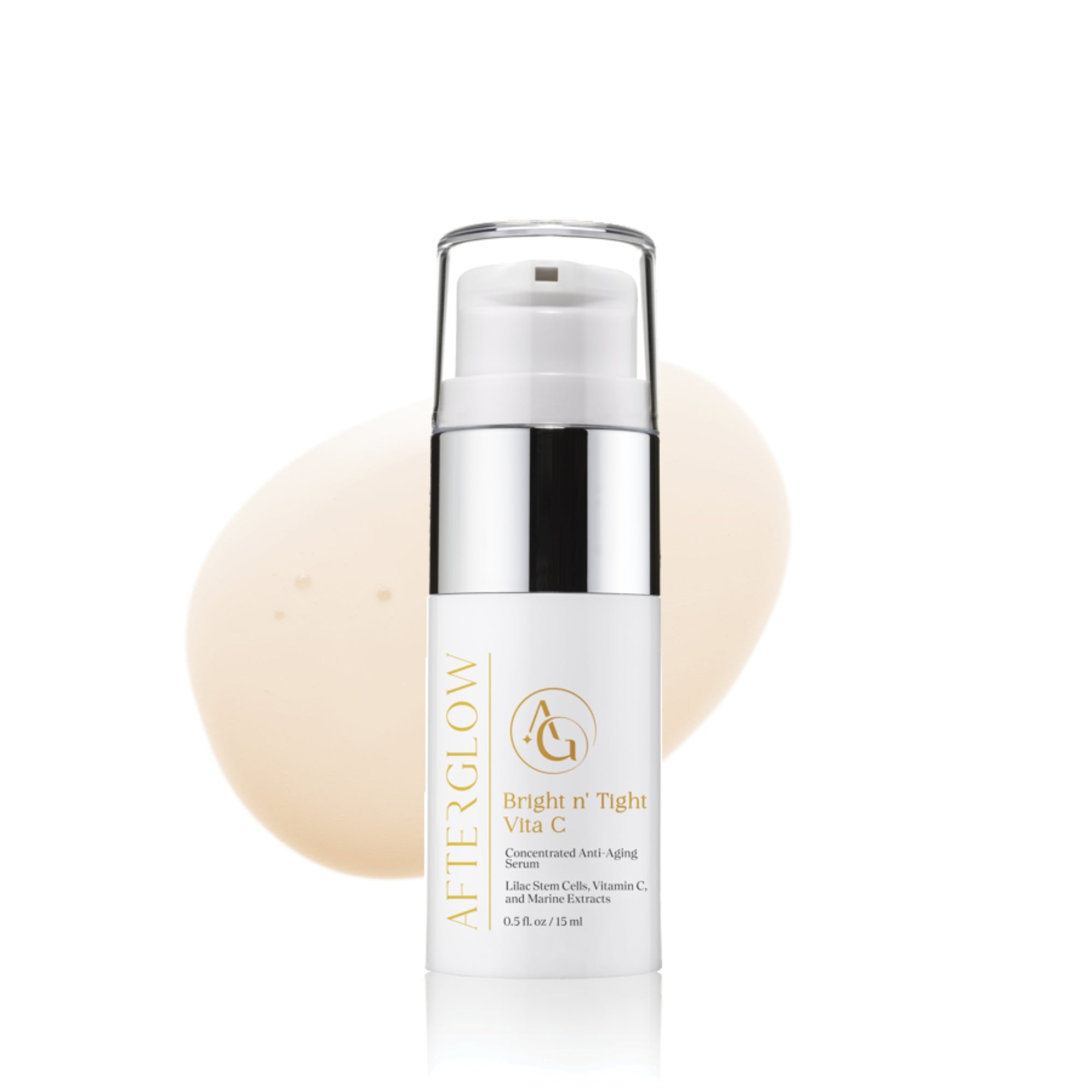 Afterglow bright n' tight vita C travel size on white background