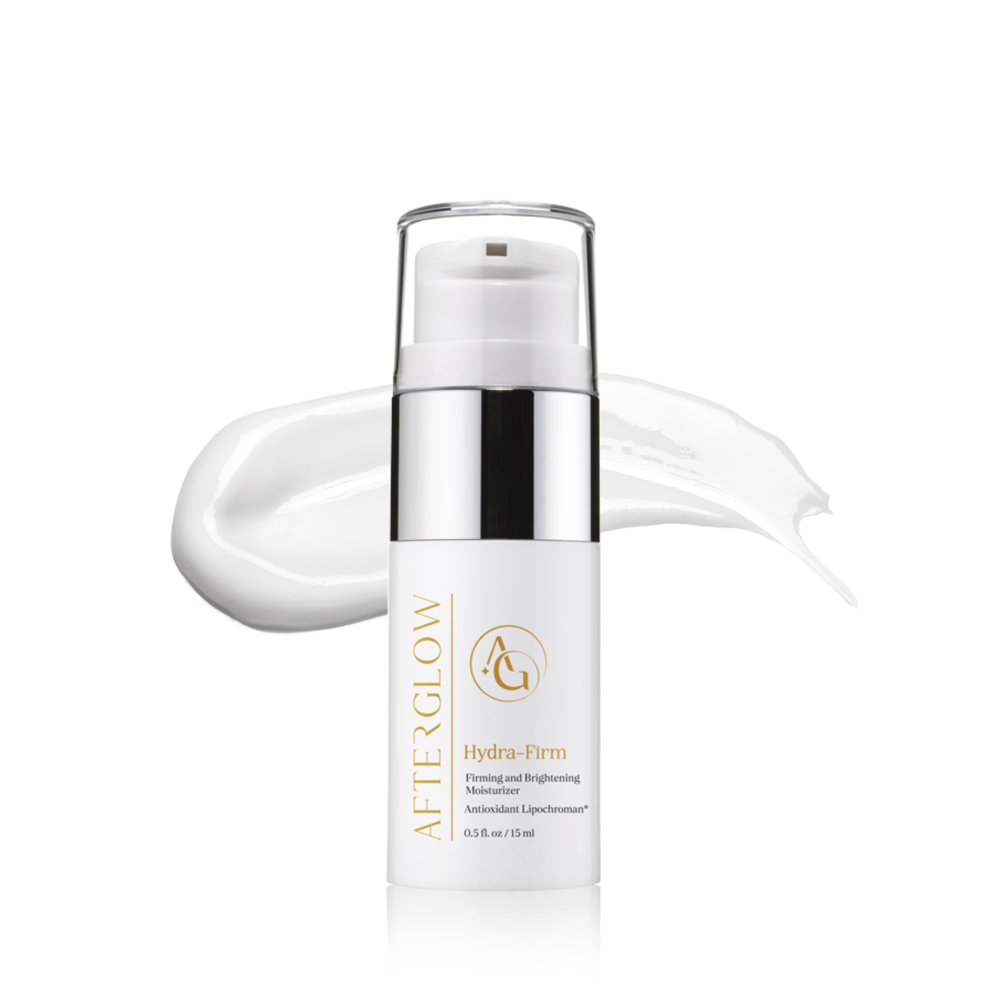 A skincare product called 'afterglow hydra firm'.