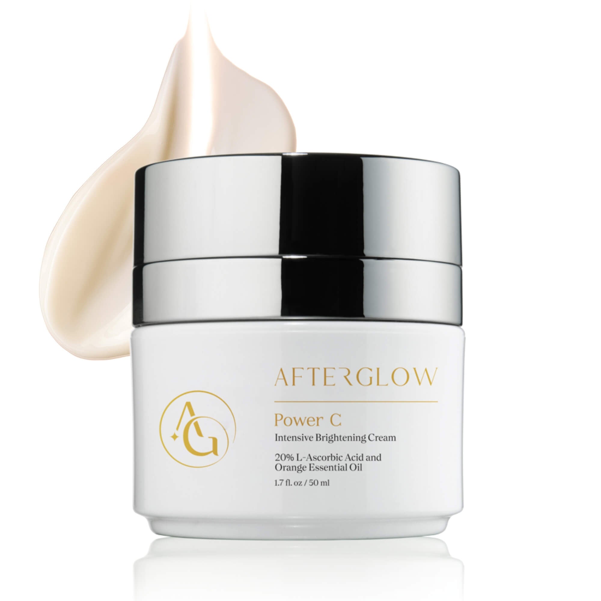 Afterglow Skin Co. Power C container on white background