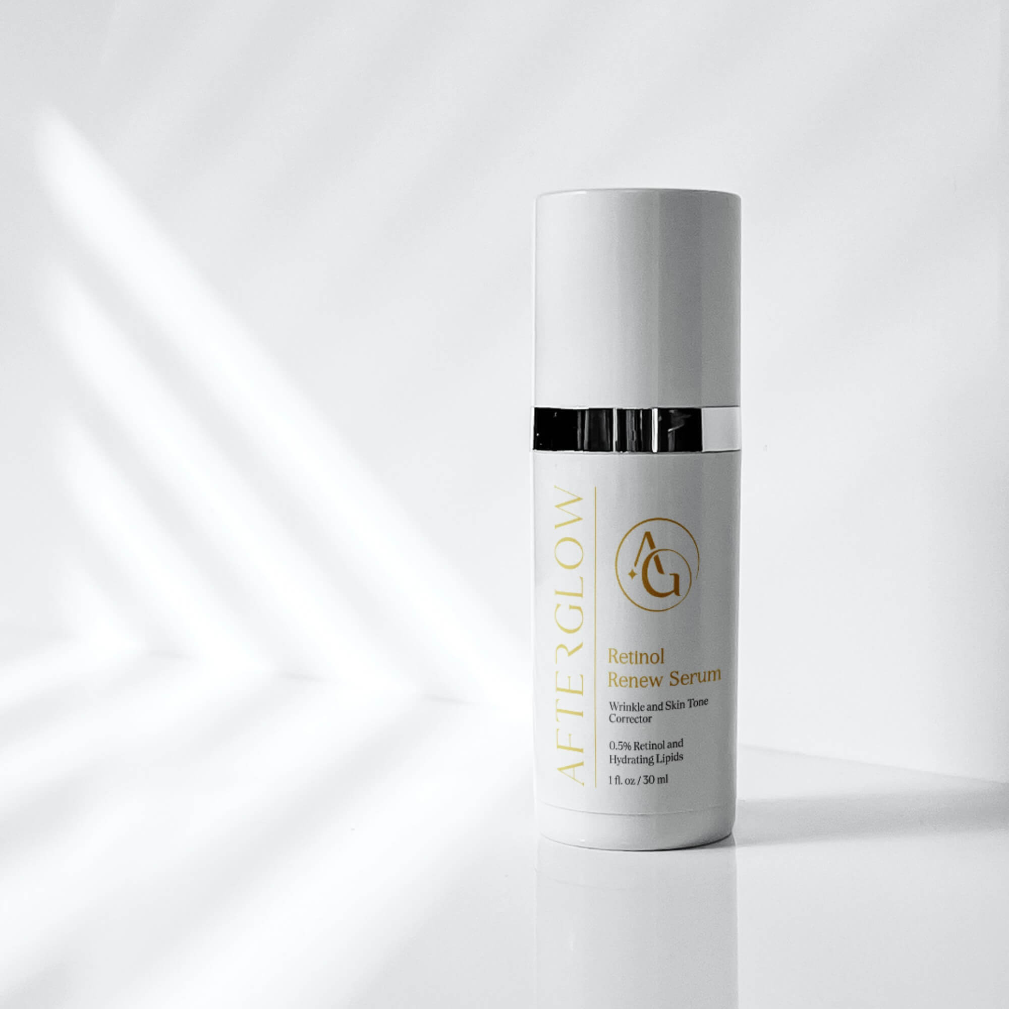 Afterglow Skin Co Retinol Renew Serum bottle a white background