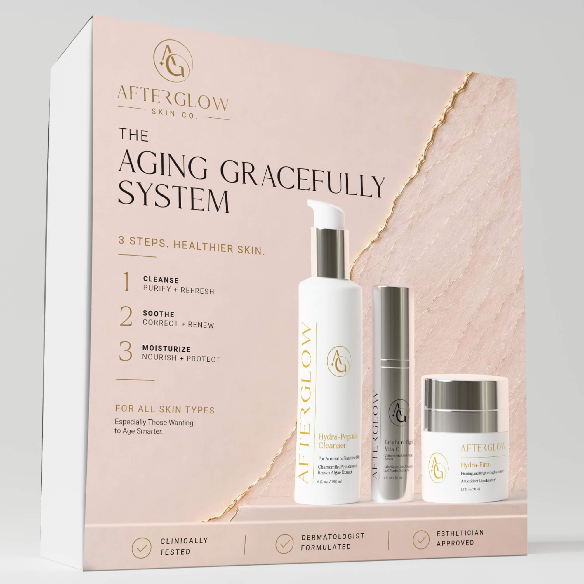 Aging Gracefully Bundle - Easy 3 Step Skincare Routine